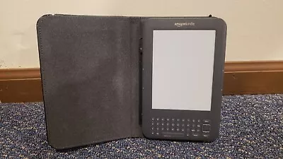 Amazon Kindle 3rd Generation D00901 EBook Reader W/ Case Bundle For Parts/Repair • $15