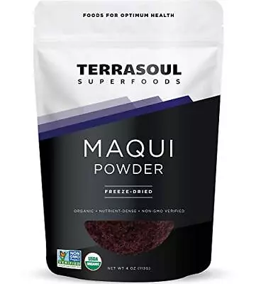  Organic Maqui Berry Powder 4 Oz Freeze-Dried 4 Ounce (Pack Of 1) • $25.11