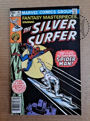 $1 • Buy Fantasy Masterpieces Starring The Silver Surfer, #14  Spider-Man BEAUTIFUL GRADE