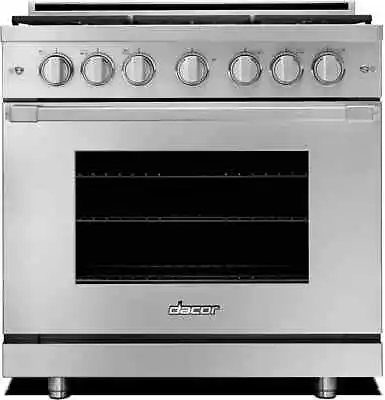 Dacor Professional HGPR36SNG 36 Inch Pro Gas Range With 6 Sealed Burners: St St • $3499