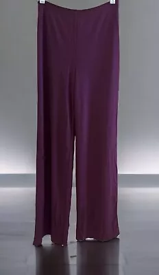 Missoni Purple Stretch Pull On Wide Leg Palazzo Pant Size 42 • $54.99