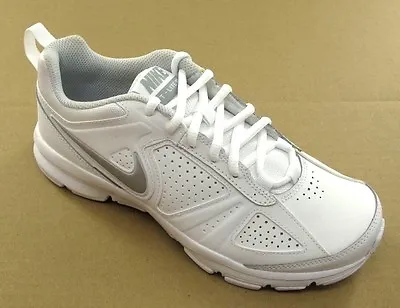 Nike T-Lite XI White Leather Womens Athletic  - NWD* - 616696-101 - Size 5-12 • $29.74