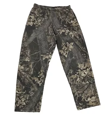 Vintage Jerzees Camo Outdoor Sweatpants Men's Large USA Mossy Oak #84 • $70.99