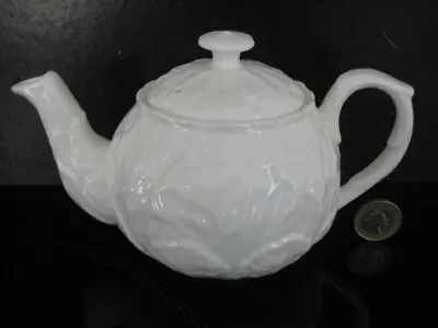 Coalport Countryware Individual Small Teapot White Bone China Cabbage Ware 1st • £72.99