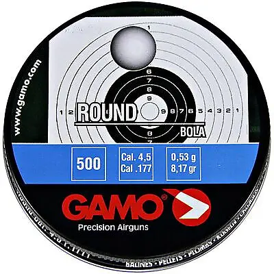 Can Of 500 Gamo LEAD BB .177 4.5mm Air Rifle Gun Round Pellets Tin BB's 6320334 • £8.49