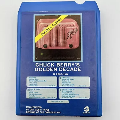 Chuck Berry's Golden Decade - Restored 8 Track Tape - New Pad And Splice • $10.99