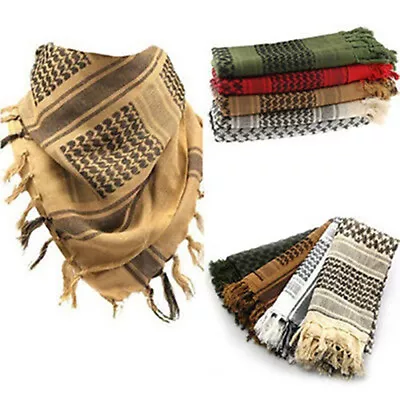 Shemagh Tactical Military Desert Head Scarf Face Mask Arab Wrap Keffiyeh Scarve • $9.77