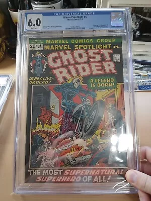 Marvel Spotlight #5 (1972) 1st. Appearance Ghost Rider Cgc 6.0 White Pages!  • $1200