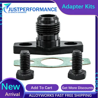 AN10 Turbo Oil Return Drain Flange Adapter Kits For Garrett GT35 GT30 GT28 T20 • $11.59