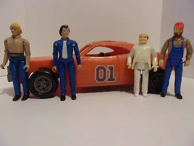 Dukes Of Hazzard Mego General Lee Carbolukejesseboss Hogg Action Figures Lot • $199.99