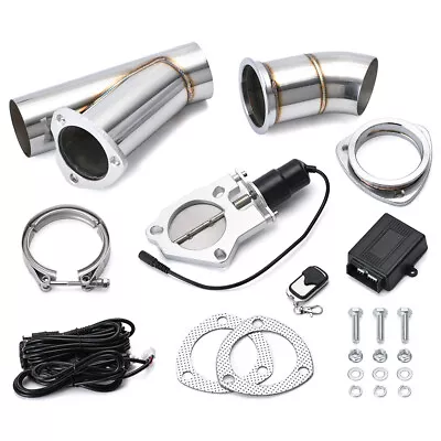 Mannal Electric Exhaust Catback Down Pipe Cutout E-Cut Out Valve System 3  76mm • $99.90