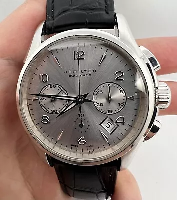 HAMILTON JAZZMASTER AUTOMATIC CHRONOGRAPH REF H326560 MEN WATCH 43 Mm. SERVICED • $158.01