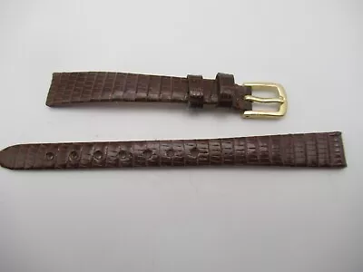 11MM Genuine Lizard Brown Ladies Watch Band • $29.95