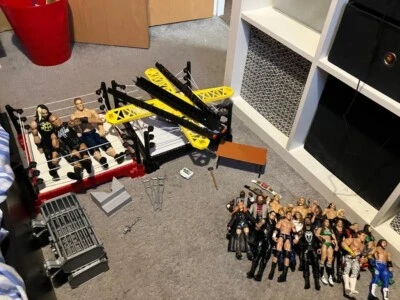 £50 • Buy Wwe Wrestling Figures Bundle And RING