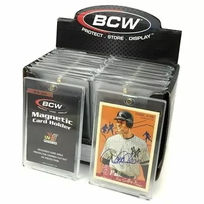 20 BCW Magnetic 35 PT Card Holder W/UV Protection MCH-35-Free Shipping! • $31.25