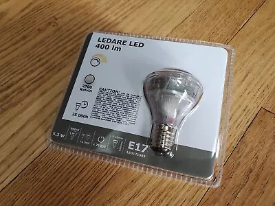 Ikea LEDARE LED Bulb E17 Reflector R14 400 Lm 2700 K 5.3 W For Vickleby Lamp • $11.95