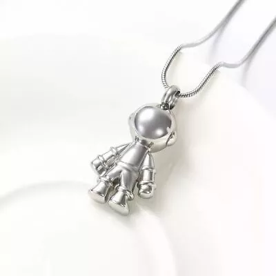 Spaceman Astronaut Jewellery Cremation Urn Pendant Ashes Necklace Memorial • £14.95