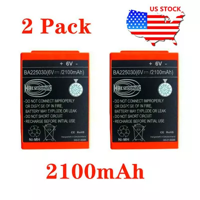 2Pcs 2100mAh BA225030 6V Ni-Mh Battery For HBC Pump Truck Remote Control Battery • $85.79