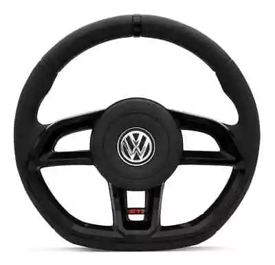 $148 • Buy Steering Wheel VW Golf Jetta Mk2 Mk3 Mk4 Mk5 Mk6 Black Mk7 Style Gti