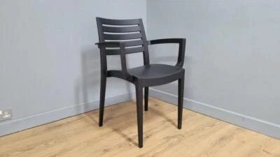 £45 • Buy Funky Fun Lightweight Modern Designed Black Polypropylene Office, Bedroom Chair