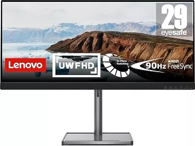 Lenovo L29w-30 29  Quad HD LED Monitor - Black • £175