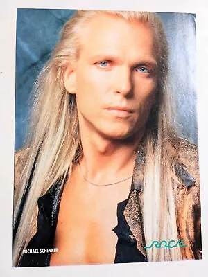 Michael Schenker / Msg / 1980's Magazine Full Page Pinup Poster Clipping • $12.99