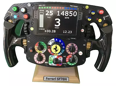 Vettel Raikkonen FULL SIZE  SF70H Rep Ferrari Steering Wheel_F1. • £250