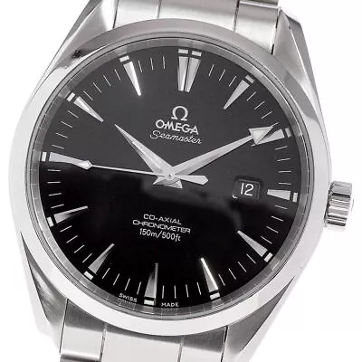 OMEGA Seamaster Aqua Terra Large 2502.50 Coaxial Black Dial AT Men'sWatch_802492 • $4675.83