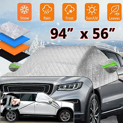 Car Truck Windshield Cover Winter Snow Ice Rain Frost Guard Sun Shade Outdoor US • $13.48