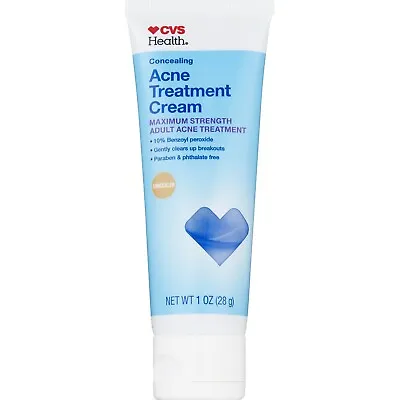 CVS Health Concealing Acne Treatment Cream Maximum Strength 1 Oz • $9