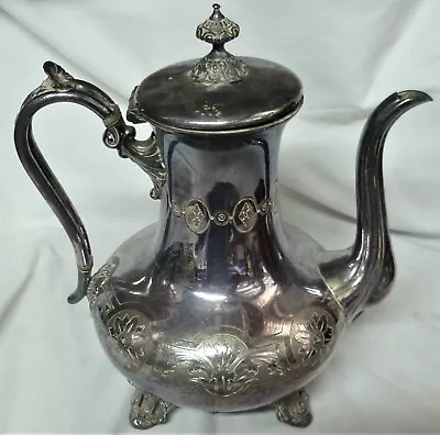 VINTAGE JAMES DIXON & SONS EPNS Silver Coffee Pot • $49.95