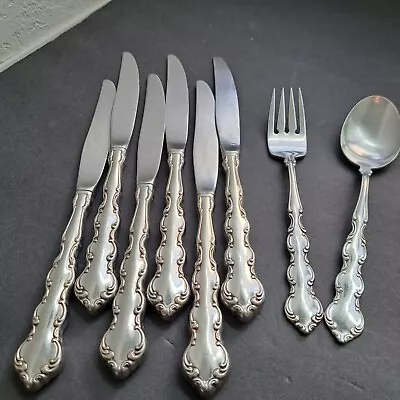 Oneida Deluxe Stainless Flatware Mozart Pattern  8 Piece • $12