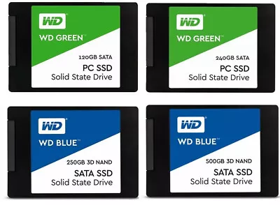 SSD 120GB 240GB 250G 500G 1T WD Green Blue Internal Solid State Drive NVMe 2.5'' • $68.95