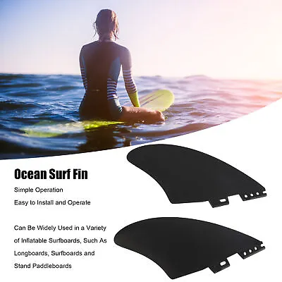 2PCS PVC Fishtail Surfboard Fins For Longboards Stand Paddleboards For FCS2 Gen • $30.38