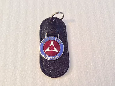 Vintage Leather Car Keychain Vintage Key Ring Key Fob Dodge Challenger/Red NOS • $22