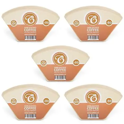 Size 100 Unbleached Coffee Filter Paper Cones For Melitta Aromaboy • £16.60