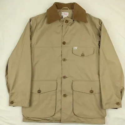 Vintage Orvis Jacket Barn Field Chore Coat Beige Tan Corduroy Collar Mens Small • $59.99