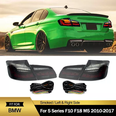 GTS LED Tail Lights Lamp Smoked For 2010-2017 BMW 5 Series F10 F18 M5 528i 550i • $246.04
