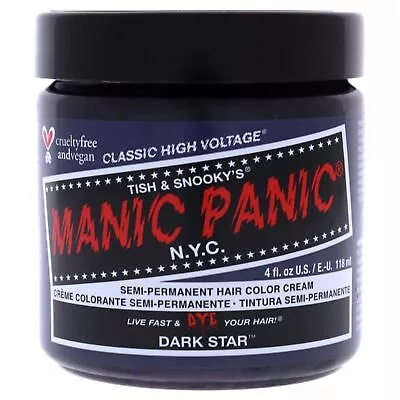 Manic Panic Classic High Voltage Hair Color Hair Care 4oz (62 Dark Star) • $11.99