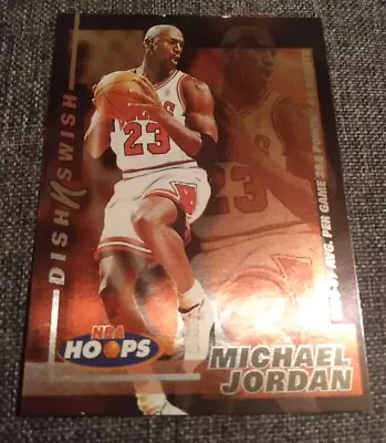 Michael Jordan 1997-98 SkyBox NBA Hoops Dish N Swish 5 Of 10 Bulls Insert Hof • $25