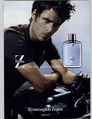 2006 Ermenegildo Zegna Mens Cologne Vintage Print Ad Bad Boy Motorcycle Photo  • $9.99