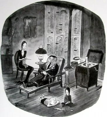 Chas Addams Card Art Print  VICTROLA 1954 (See Photos & Description) • $10.89