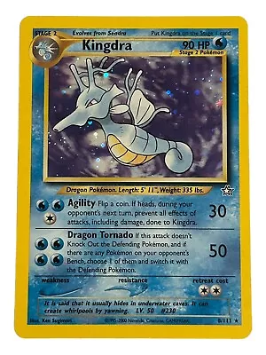 Pokémon TCG Kingdra Neo Genesis 8/111 Holo Unlimited Holo Rare • $10