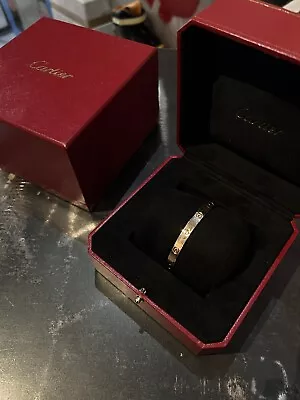 £3500 • Buy ** CHEAP ** CARTIER LOVE CUFF BRACELET ROSE Gold Chain SIZE 18