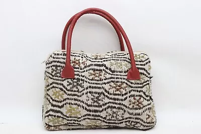 Kilim Bag Shoulder Bag Bohemian Bag 10x14  Fashion Bag Wool Leather Bag E 23 • $41.02