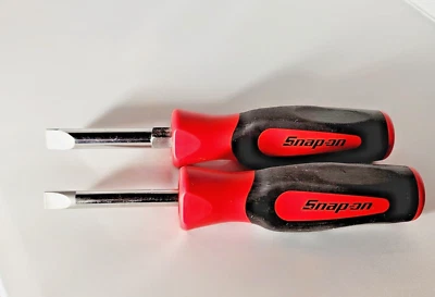 $89.99 • Buy 1/2  3/8  Snap-on Marine Aircraft Plug FLAT Slot Screwdriver RED Plastic Handle