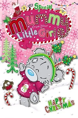 £3.99 • Buy Very Special Mummy From Little Girl Tatty Teddy Wearing Hairband Christmas Card