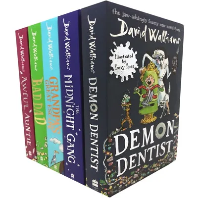 David Walliams Series 2 Collection 5 Books Set 6-10 Demon Dentist Paperback NEW  • £24.45