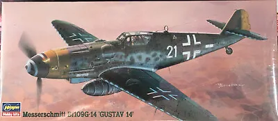 Hasegawa 1:72 Scale Messerschmitt Bf109-14 “GUSTAV 14” Model Airplane Kit • $16.50