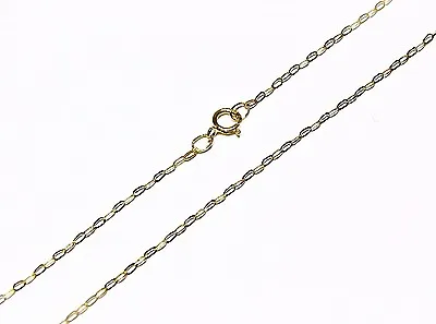 £29.99 • Buy 9ct Gold Fine Trace Chain Necklace 16  18  20 